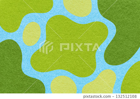 Abstract green, olive and blue background with amorphous shapes and spots, paper texture in flat organic design Abstract green, olive and blue background with amorphous shapes and spots, paper texture in flat organic design 132512108