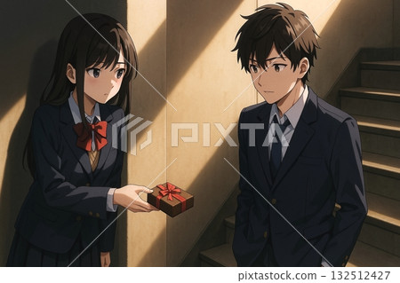 樓梯上安靜的告白場景 樓梯上安靜的告白場景 132512427