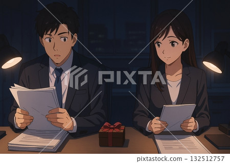 加班時把巧克力禮物留在桌上 132512757