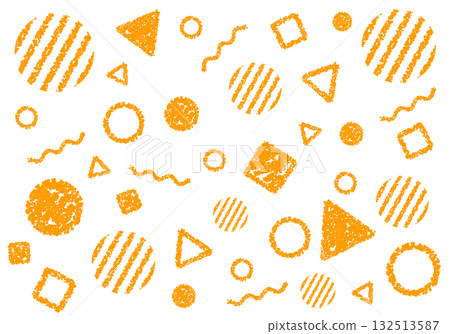 Crayon material: A pop background with geometric patterns 132513587