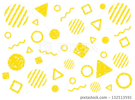 蠟筆材質:具有幾何圖案的流行背景 蠟筆材質:具有幾何圖案的流行背景 132513591