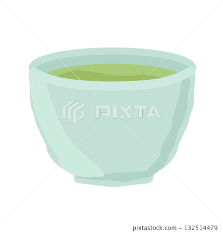 Green tea illustration 132514479