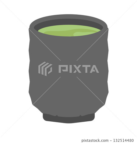 Green tea illustration 132514480