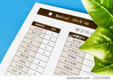 健康檢查結果表圖片（整體） 132514905