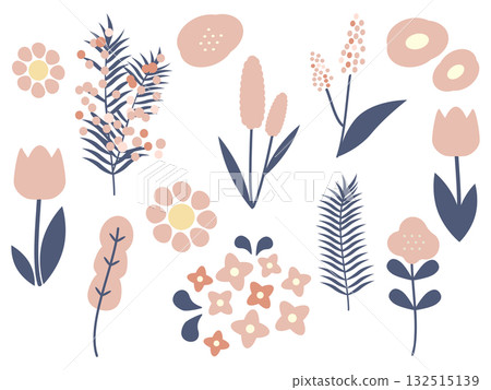 Natural and cute plant illustrations Natural and cute plant illustrations 132515139