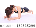Plank training 132515299