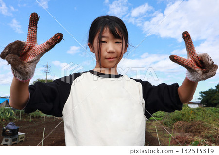 Girls to help in fields Girls to help in fields 132515319