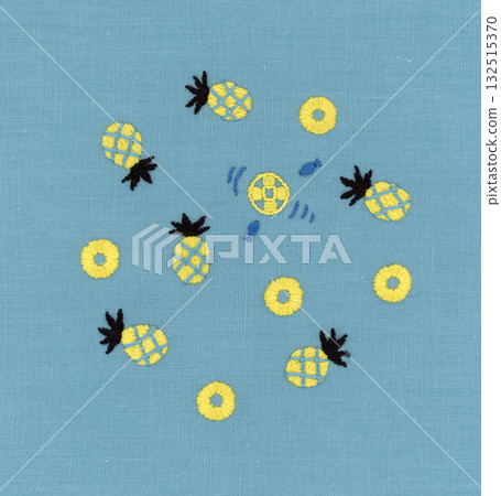 小鳳梨刺繡 132515370