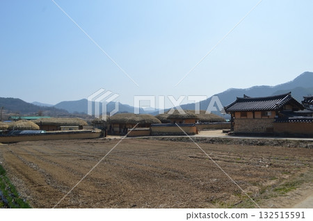 Hahoe Village in Andong, South Korea: Scenery of an old village 132515591
