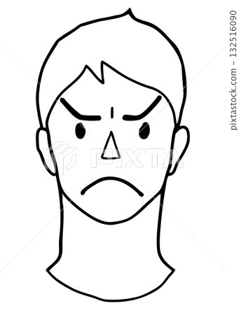 Adult male vector illustration 1 - anger Adult male vector illustration 1 - anger 132516090