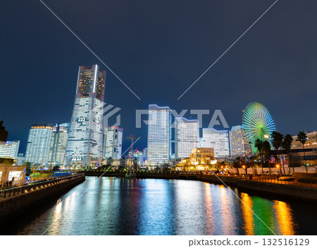 Night view of Yokohama Minato Mirai 132516129