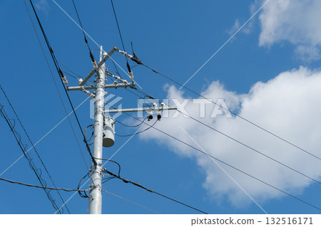 電線桿和藍天 132516171