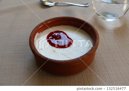 Turkish cuisine from the gourmet country of Turkey: rice pudding 132516477