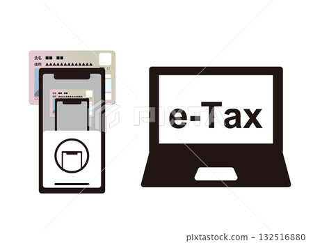 使用智慧型手機掃描我的號碼卡以提交報稅表的圖示 132516880