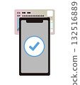Illustration of logging in by reading your My Number card with your smartphone Illustration of logging in by reading your My Number card with your smartphone 132516889