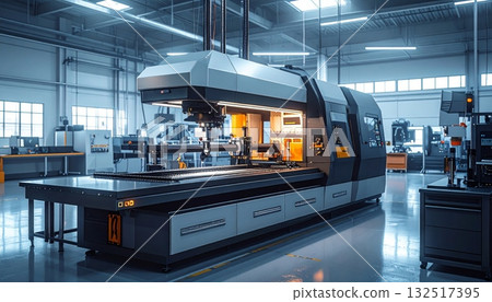 Fast subway train in motion or at a station on the railway platform, a common sight in public city transit and underground commuter transportation 132517395