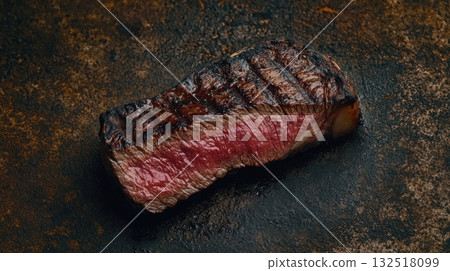 Perfectly grilled steak. 132518099