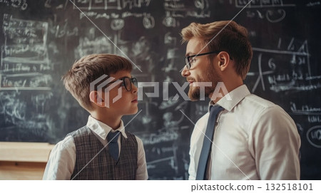 Teacher and Student Sharing a Moment. Teacher and Student Sharing a Moment. 132518101