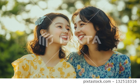 A mothers love shines bright. 132518316