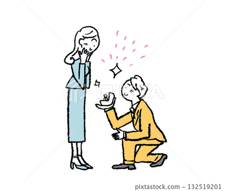 跪下，用戒指求婚 132519201