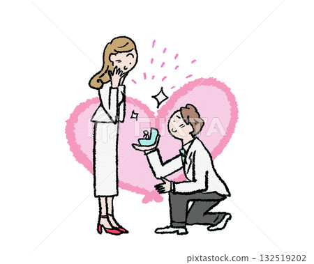 跪下,用戒指求婚 跪下,用戒指求婚 132519202