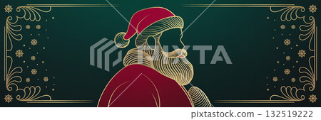 Simple and gorgeous Christmas banner illustration 132519222