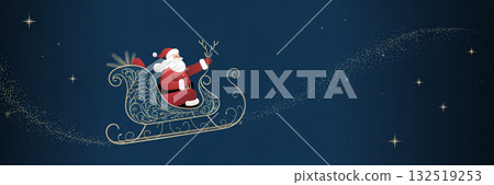 Simple and gorgeous Christmas banner illustration Simple and gorgeous Christmas banner illustration 132519253