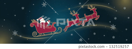 Simple and gorgeous Christmas banner illustration Simple and gorgeous Christmas banner illustration 132519257