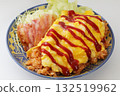 Homemade omelet rice lunch 132519962