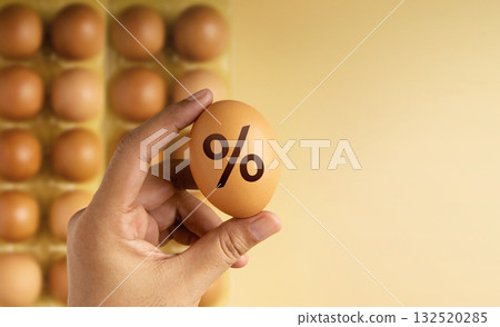 Inflation Concept. Groceries and food products showing increased prices Inflation Concept. Groceries and food products showing increased prices 132520285