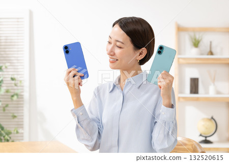 Woman with smartphone Woman with smartphone 132520615