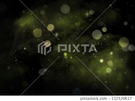 閃耀著黃色星光的夜空 132520617