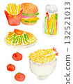 Watercolor food set 132521013