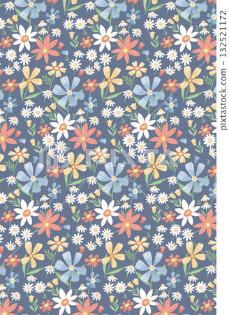 Abstract beautiful flowers and patterns illustration Abstract beautiful flowers and patterns illustration 132521172
