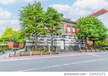 Akita City, Akita Prefecture Akita City Red Brick Folk Museum in fine weather 132521271