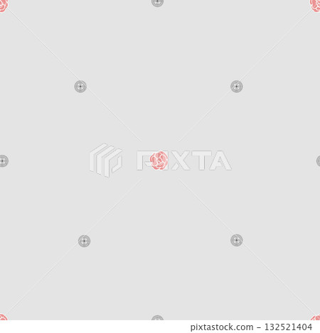 Abstract beautiful watercolor floral vintage illustration 132521404