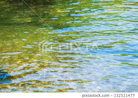 初夏水邊:清澈的溪水水面特寫 168 初夏水邊:清澈的溪水水面特寫 168 132521477