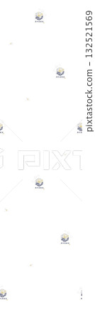 Abstract beautiful watercolor floral vintage illustration 132521569