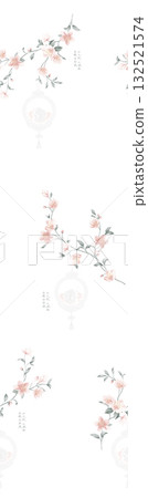 Abstract beautiful watercolor floral vintage illustration Abstract beautiful watercolor floral vintage illustration 132521574