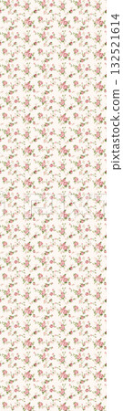 Abstract beautiful watercolor floral vintage illustration 132521614