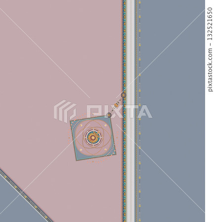 Abstract beautiful watercolor floral pattern illustration 132521650