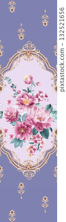 Abstract beautiful watercolor floral pattern illustration Abstract beautiful watercolor floral pattern illustration 132521656