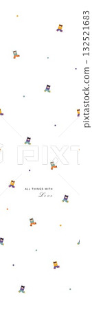 Abstract beautiful watercolor floral pattern illustration 132521683