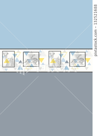 Abstract beautiful watercolor floral pattern illustration Abstract beautiful watercolor floral pattern illustration 132521688