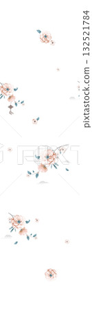 Abstract beautiful watercolor floral pattern illustration Abstract beautiful watercolor floral pattern illustration 132521784