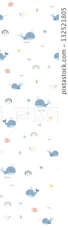 Abstract beautiful watercolor floral pattern illustration Abstract beautiful watercolor floral pattern illustration 132521805