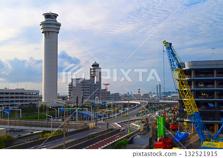 Haneda Airport control tower and facilities under construction Haneda Airport control tower and facilities under construction 132521915