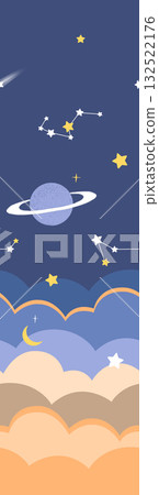 Abstract beautiful watercolor floral pattern illustration 132522176