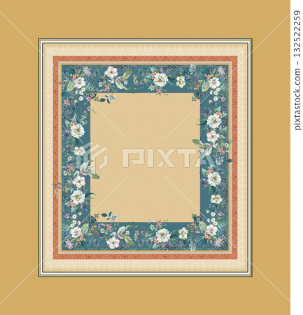 Abstract beautiful watercolor floral pattern illustration Abstract beautiful watercolor floral pattern illustration 132522259