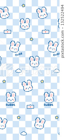 Abstract beautiful watercolor floral pattern illustration 132522494